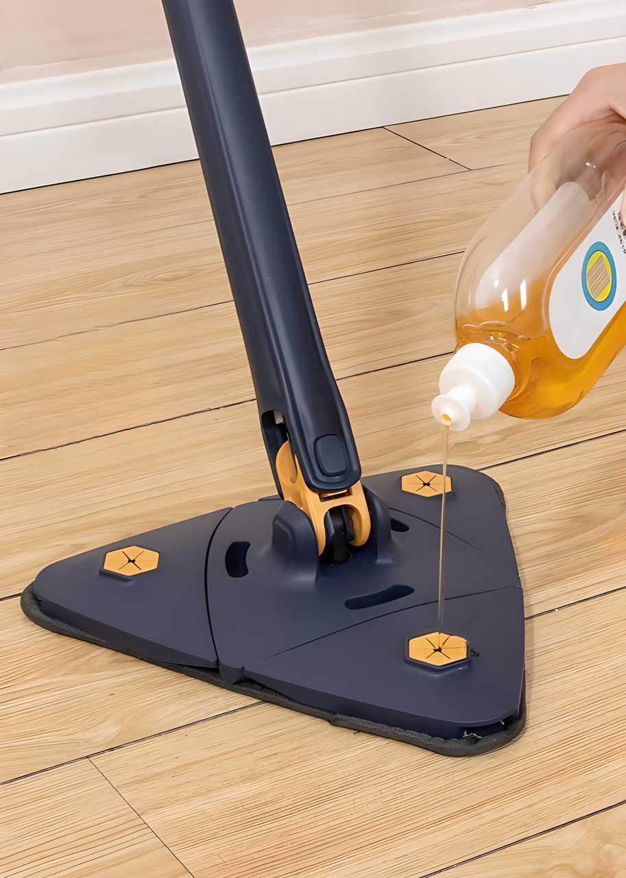 360° Rotatable Adjustable Triangle Mop with Extended Handle