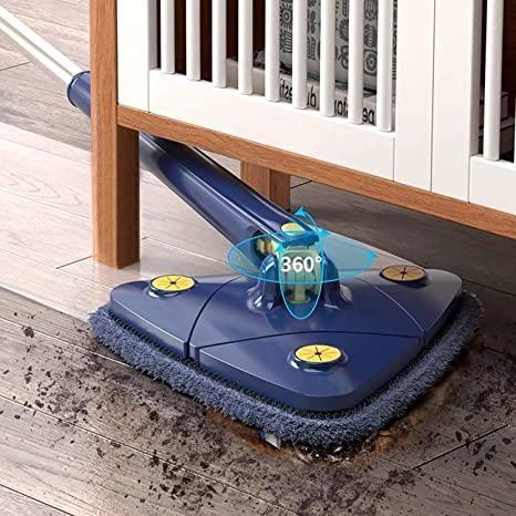 360° Rotatable Adjustable Triangle Mop with Extended Handle